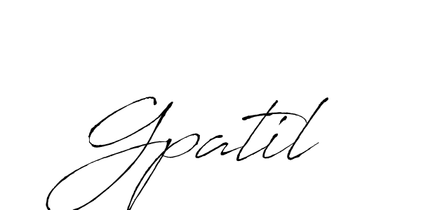 The best way (Antro_Vectra) to make a short signature is to pick only two or three words in your name. The name Gpatil include a total of six letters. For converting this name. Gpatil signature style 6 images and pictures png