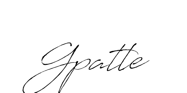 Antro_Vectra is a professional signature style that is perfect for those who want to add a touch of class to their signature. It is also a great choice for those who want to make their signature more unique. Get Gpatle name to fancy signature for free. Gpatle signature style 6 images and pictures png