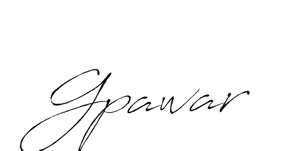 Create a beautiful signature design for name Gpawar. With this signature (Antro_Vectra) fonts, you can make a handwritten signature for free. Gpawar signature style 6 images and pictures png