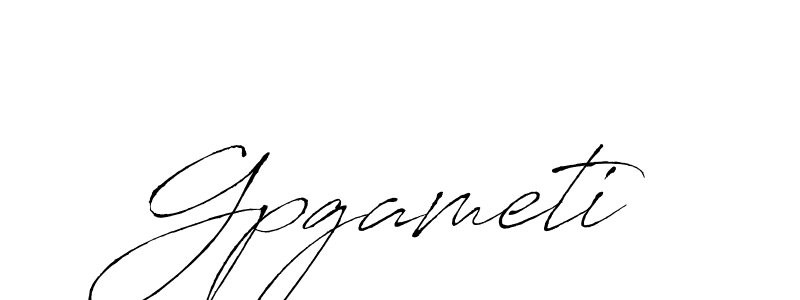 Make a beautiful signature design for name Gpgameti. With this signature (Antro_Vectra) style, you can create a handwritten signature for free. Gpgameti signature style 6 images and pictures png