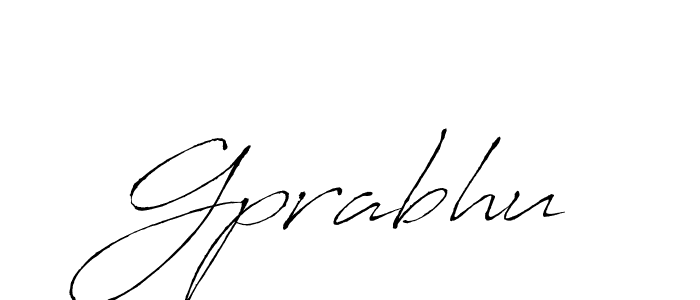 It looks lik you need a new signature style for name Gprabhu. Design unique handwritten (Antro_Vectra) signature with our free signature maker in just a few clicks. Gprabhu signature style 6 images and pictures png