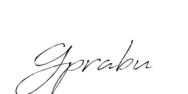 Create a beautiful signature design for name Gprabu. With this signature (Antro_Vectra) fonts, you can make a handwritten signature for free. Gprabu signature style 6 images and pictures png