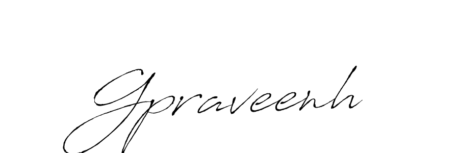 How to make Gpraveenh name signature. Use Antro_Vectra style for creating short signs online. This is the latest handwritten sign. Gpraveenh signature style 6 images and pictures png