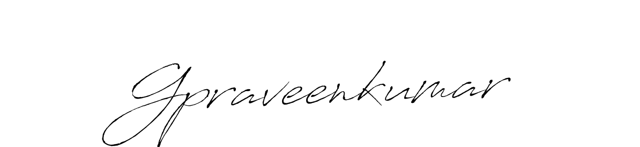 Gpraveenkumar stylish signature style. Best Handwritten Sign (Antro_Vectra) for my name. Handwritten Signature Collection Ideas for my name Gpraveenkumar. Gpraveenkumar signature style 6 images and pictures png