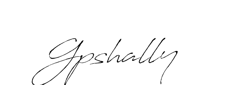 How to make Gpshally signature? Antro_Vectra is a professional autograph style. Create handwritten signature for Gpshally name. Gpshally signature style 6 images and pictures png