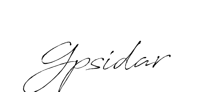 Create a beautiful signature design for name Gpsidar. With this signature (Antro_Vectra) fonts, you can make a handwritten signature for free. Gpsidar signature style 6 images and pictures png