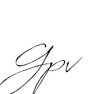 How to make Gpv signature? Antro_Vectra is a professional autograph style. Create handwritten signature for Gpv name. Gpv signature style 6 images and pictures png