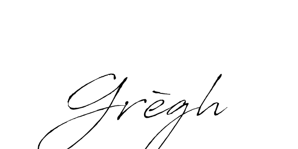 How to make Grègh name signature. Use Antro_Vectra style for creating short signs online. This is the latest handwritten sign. Grègh signature style 6 images and pictures png