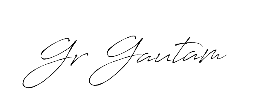 Also we have Gr Gautam name is the best signature style. Create professional handwritten signature collection using Antro_Vectra autograph style. Gr Gautam signature style 6 images and pictures png