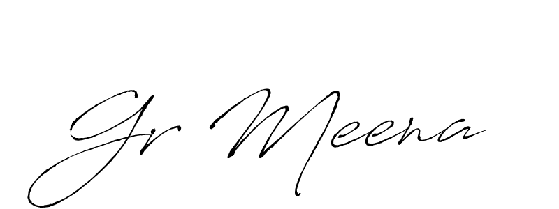 Design your own signature with our free online signature maker. With this signature software, you can create a handwritten (Antro_Vectra) signature for name Gr Meena. Gr Meena signature style 6 images and pictures png