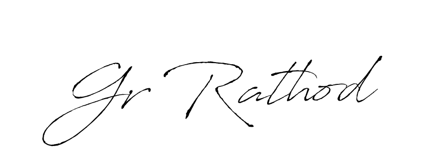 Make a beautiful signature design for name Gr Rathod. With this signature (Antro_Vectra) style, you can create a handwritten signature for free. Gr Rathod signature style 6 images and pictures png