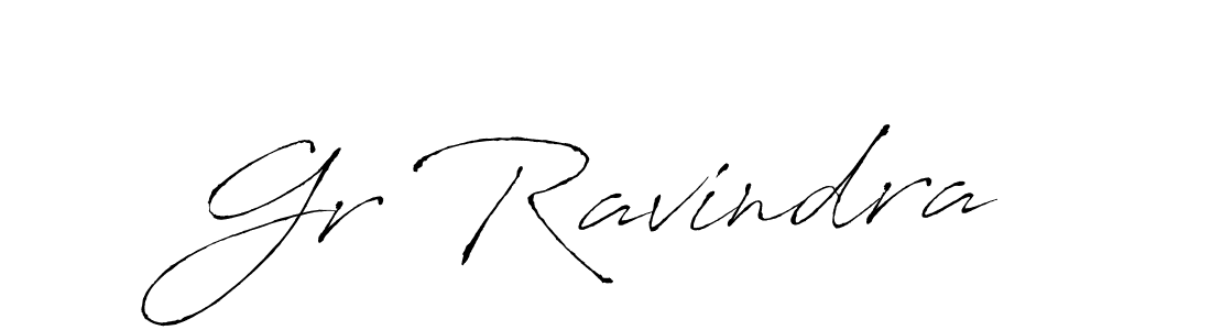 Design your own signature with our free online signature maker. With this signature software, you can create a handwritten (Antro_Vectra) signature for name Gr Ravindra. Gr Ravindra signature style 6 images and pictures png