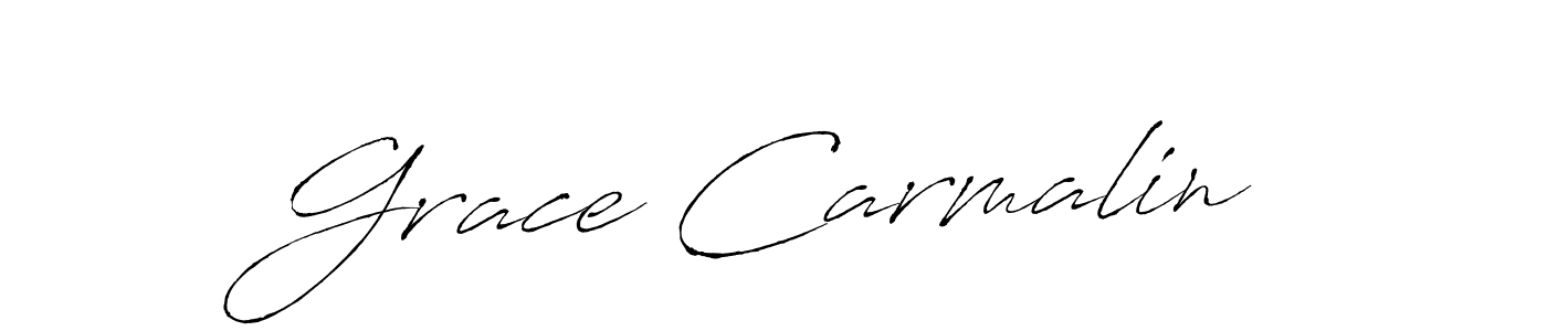 if you are searching for the best signature style for your name Grace Carmalin. so please give up your signature search. here we have designed multiple signature styles  using Antro_Vectra. Grace Carmalin signature style 6 images and pictures png