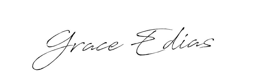 Grace Edias stylish signature style. Best Handwritten Sign (Antro_Vectra) for my name. Handwritten Signature Collection Ideas for my name Grace Edias. Grace Edias signature style 6 images and pictures png