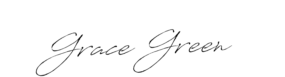 Grace Green stylish signature style. Best Handwritten Sign (Antro_Vectra) for my name. Handwritten Signature Collection Ideas for my name Grace Green. Grace Green signature style 6 images and pictures png