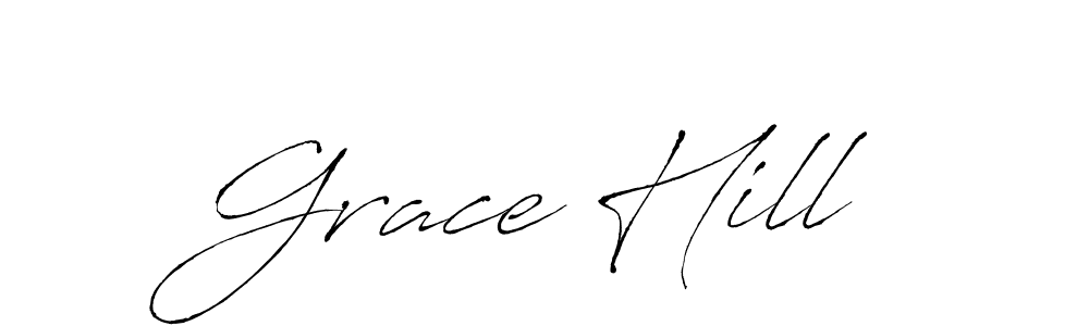 Create a beautiful signature design for name Grace Hill. With this signature (Antro_Vectra) fonts, you can make a handwritten signature for free. Grace Hill signature style 6 images and pictures png