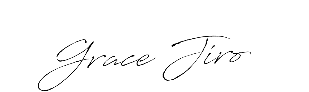 Antro_Vectra is a professional signature style that is perfect for those who want to add a touch of class to their signature. It is also a great choice for those who want to make their signature more unique. Get Grace Jiro name to fancy signature for free. Grace Jiro signature style 6 images and pictures png