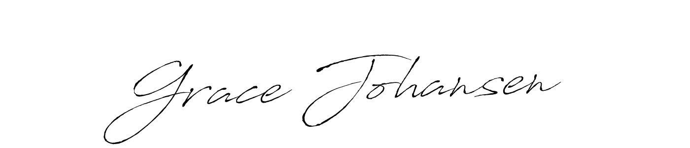 How to make Grace Johansen name signature. Use Antro_Vectra style for creating short signs online. This is the latest handwritten sign. Grace Johansen signature style 6 images and pictures png