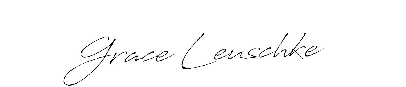 Create a beautiful signature design for name Grace Leuschke. With this signature (Antro_Vectra) fonts, you can make a handwritten signature for free. Grace Leuschke signature style 6 images and pictures png