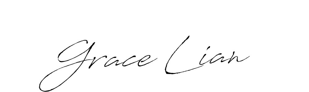 Create a beautiful signature design for name Grace Lian. With this signature (Antro_Vectra) fonts, you can make a handwritten signature for free. Grace Lian signature style 6 images and pictures png