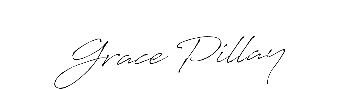 How to make Grace Pillay signature? Antro_Vectra is a professional autograph style. Create handwritten signature for Grace Pillay name. Grace Pillay signature style 6 images and pictures png
