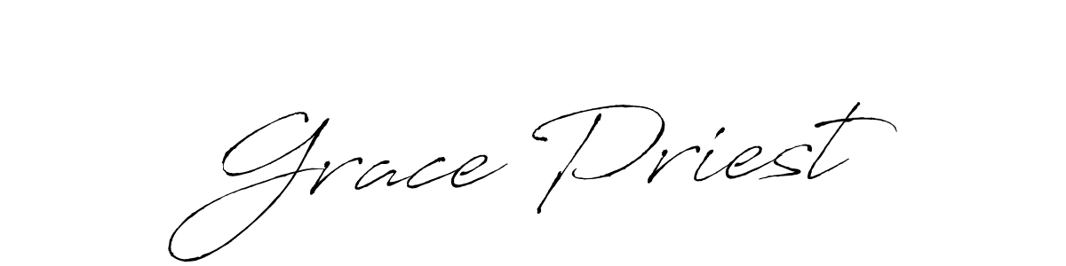 Make a beautiful signature design for name Grace Priest. With this signature (Antro_Vectra) style, you can create a handwritten signature for free. Grace Priest signature style 6 images and pictures png