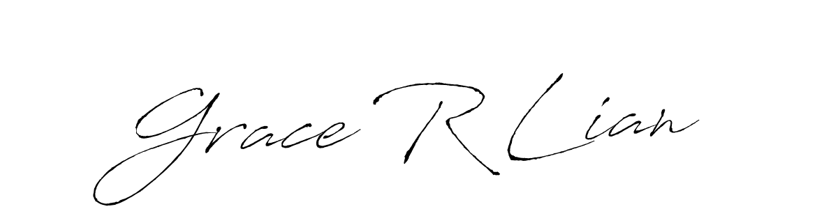 It looks lik you need a new signature style for name Grace R Lian. Design unique handwritten (Antro_Vectra) signature with our free signature maker in just a few clicks. Grace R Lian signature style 6 images and pictures png