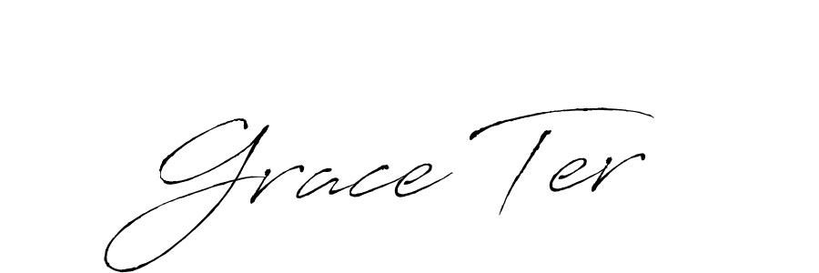 if you are searching for the best signature style for your name Grace Ter. so please give up your signature search. here we have designed multiple signature styles  using Antro_Vectra. Grace Ter signature style 6 images and pictures png