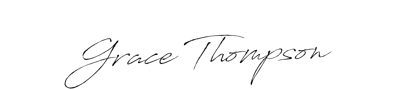 Grace Thompson stylish signature style. Best Handwritten Sign (Antro_Vectra) for my name. Handwritten Signature Collection Ideas for my name Grace Thompson. Grace Thompson signature style 6 images and pictures png