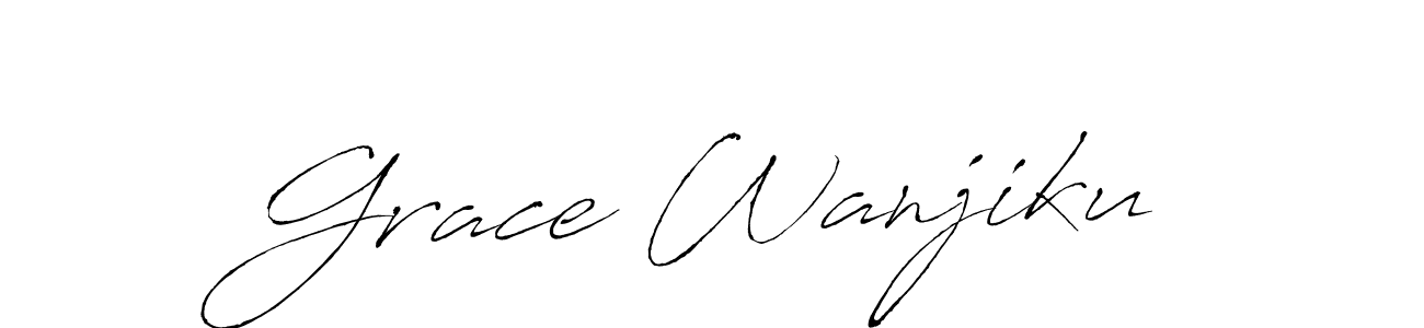 Also You can easily find your signature by using the search form. We will create Grace Wanjiku name handwritten signature images for you free of cost using Antro_Vectra sign style. Grace Wanjiku signature style 6 images and pictures png
