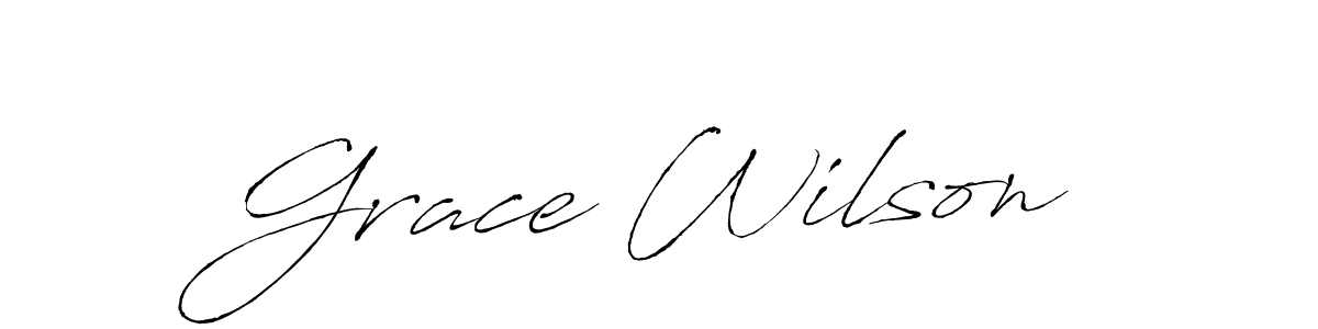 Grace Wilson stylish signature style. Best Handwritten Sign (Antro_Vectra) for my name. Handwritten Signature Collection Ideas for my name Grace Wilson. Grace Wilson signature style 6 images and pictures png