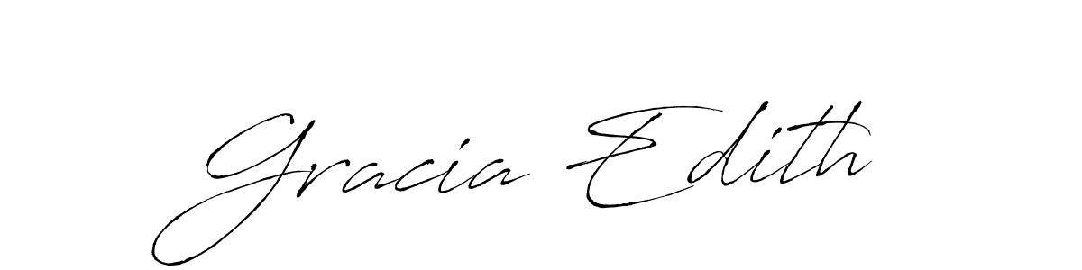 if you are searching for the best signature style for your name Gracia Edith. so please give up your signature search. here we have designed multiple signature styles  using Antro_Vectra. Gracia Edith signature style 6 images and pictures png