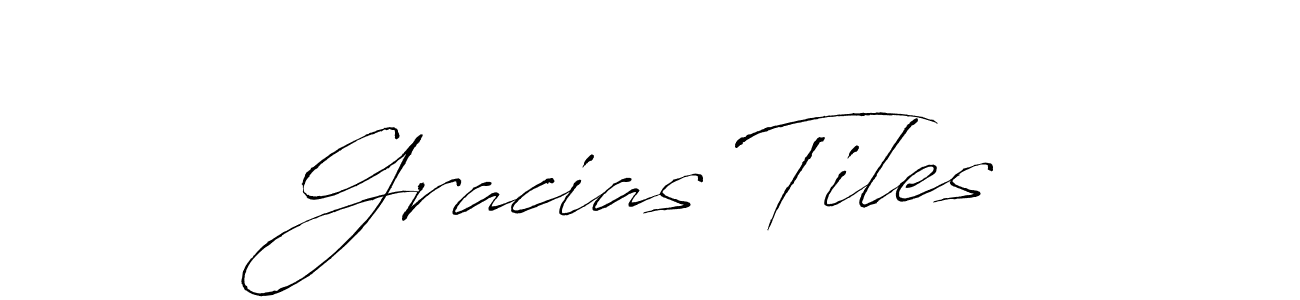 Create a beautiful signature design for name Gracias Tiles. With this signature (Antro_Vectra) fonts, you can make a handwritten signature for free. Gracias Tiles signature style 6 images and pictures png