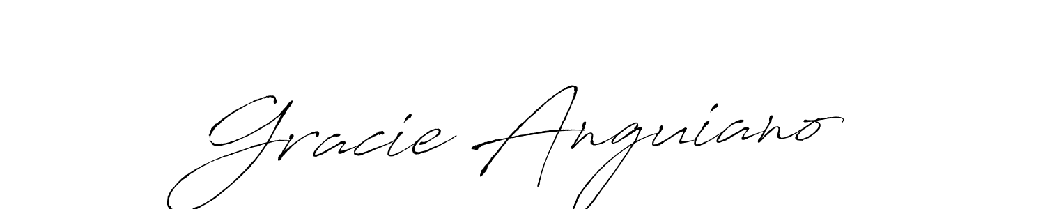 Antro_Vectra is a professional signature style that is perfect for those who want to add a touch of class to their signature. It is also a great choice for those who want to make their signature more unique. Get Gracie Anguiano name to fancy signature for free. Gracie Anguiano signature style 6 images and pictures png
