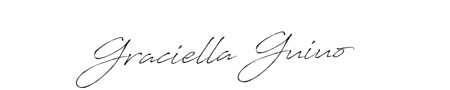 if you are searching for the best signature style for your name Graciella Guiuo. so please give up your signature search. here we have designed multiple signature styles  using Antro_Vectra. Graciella Guiuo signature style 6 images and pictures png