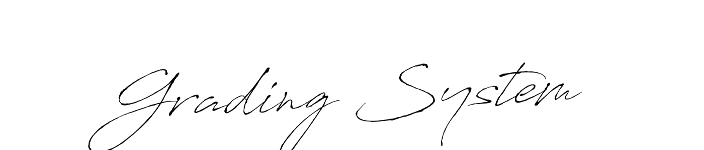 Antro_Vectra is a professional signature style that is perfect for those who want to add a touch of class to their signature. It is also a great choice for those who want to make their signature more unique. Get Grading System name to fancy signature for free. Grading System signature style 6 images and pictures png