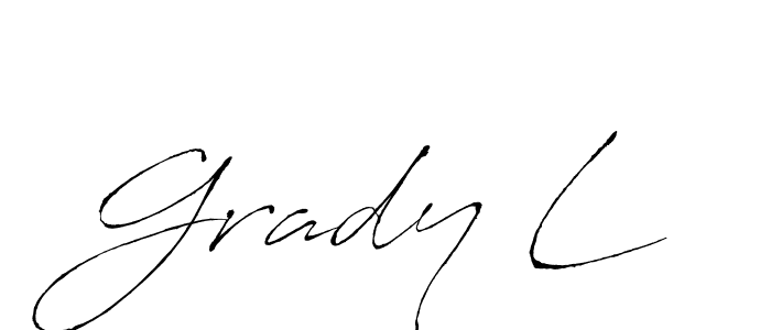Also we have Grady L name is the best signature style. Create professional handwritten signature collection using Antro_Vectra autograph style. Grady L signature style 6 images and pictures png