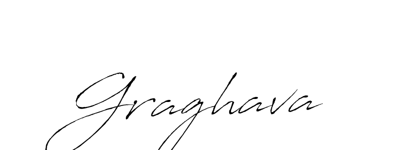 How to make Graghava signature? Antro_Vectra is a professional autograph style. Create handwritten signature for Graghava name. Graghava signature style 6 images and pictures png