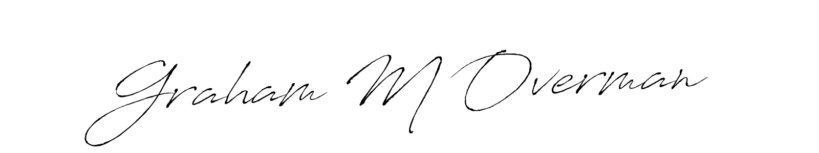 Design your own signature with our free online signature maker. With this signature software, you can create a handwritten (Antro_Vectra) signature for name Graham M Overman. Graham M Overman signature style 6 images and pictures png