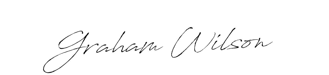 Make a beautiful signature design for name Graham Wilson. With this signature (Antro_Vectra) style, you can create a handwritten signature for free. Graham Wilson signature style 6 images and pictures png