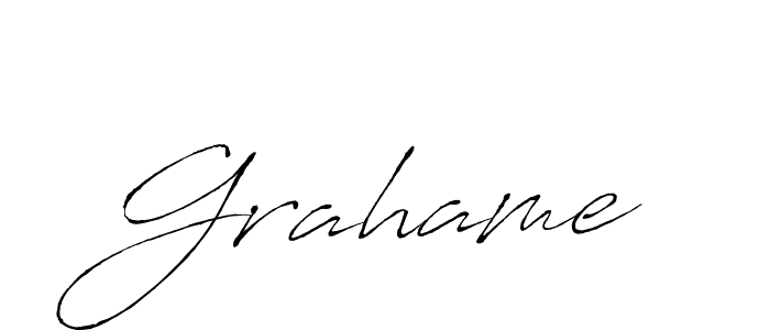 Design your own signature with our free online signature maker. With this signature software, you can create a handwritten (Antro_Vectra) signature for name Grahame. Grahame signature style 6 images and pictures png