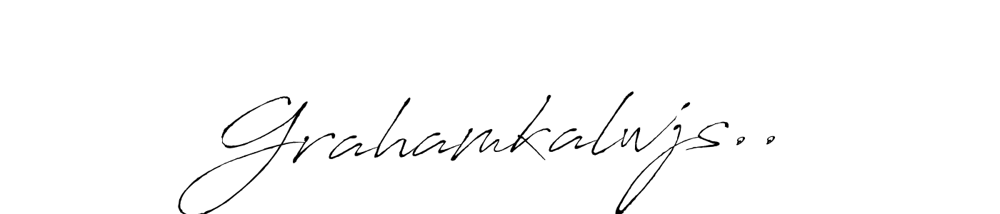 Make a beautiful signature design for name Grahamkalwjs... With this signature (Antro_Vectra) style, you can create a handwritten signature for free. Grahamkalwjs.. signature style 6 images and pictures png