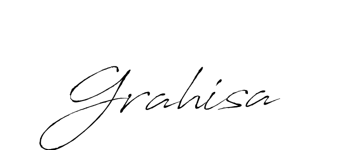 Make a beautiful signature design for name Grahisa. With this signature (Antro_Vectra) style, you can create a handwritten signature for free. Grahisa signature style 6 images and pictures png