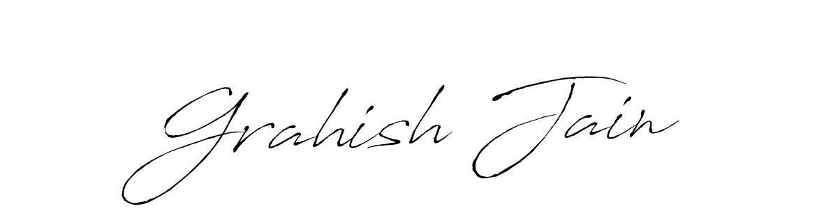 Check out images of Autograph of Grahish Jain name. Actor Grahish Jain Signature Style. Antro_Vectra is a professional sign style online. Grahish Jain signature style 6 images and pictures png