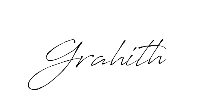 Similarly Antro_Vectra is the best handwritten signature design. Signature creator online .You can use it as an online autograph creator for name Grahith. Grahith signature style 6 images and pictures png