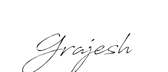 Once you've used our free online signature maker to create your best signature Antro_Vectra style, it's time to enjoy all of the benefits that Grajesh name signing documents. Grajesh signature style 6 images and pictures png