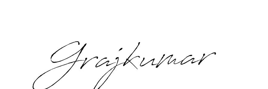 Grajkumar stylish signature style. Best Handwritten Sign (Antro_Vectra) for my name. Handwritten Signature Collection Ideas for my name Grajkumar. Grajkumar signature style 6 images and pictures png