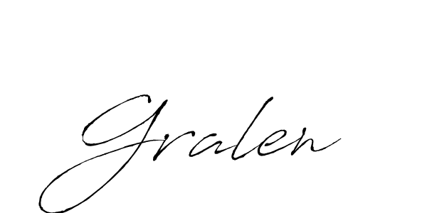 The best way (Antro_Vectra) to make a short signature is to pick only two or three words in your name. The name Gralen include a total of six letters. For converting this name. Gralen signature style 6 images and pictures png