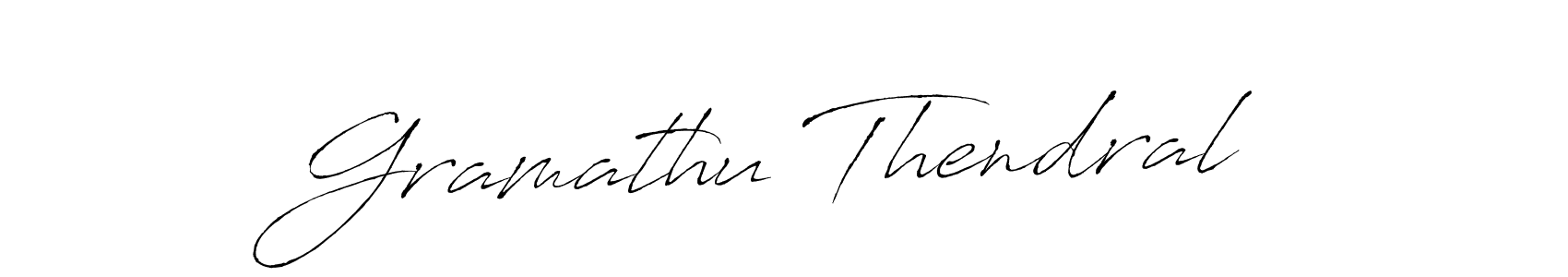 Design your own signature with our free online signature maker. With this signature software, you can create a handwritten (Antro_Vectra) signature for name Gramathu Thendral. Gramathu Thendral signature style 6 images and pictures png