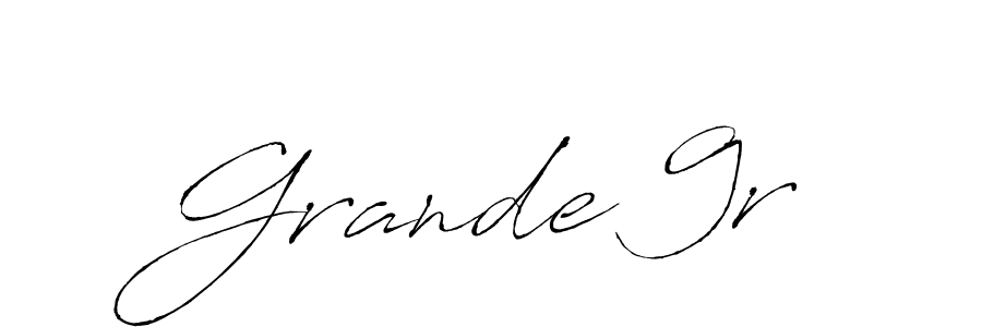 How to make Grande 9r signature? Antro_Vectra is a professional autograph style. Create handwritten signature for Grande 9r name. Grande 9r signature style 6 images and pictures png